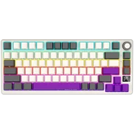LORGAR Pro KBP7075W Wireless Belaidė Žaidimų Klaviatūra | Retro, Toxic Purple