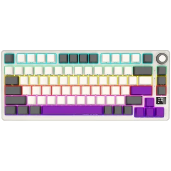 LORGAR Pro KBP7075W Wireless Belaidė Žaidimų Klaviatūra | Retro, Toxic Purple