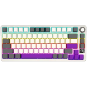 LORGAR Pro KBP7075W Wireless Belaidė Žaidimų Klaviatūra | Retro, Toxic Purple