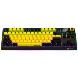 LORGAR Pro KBP70TKLW Wireless Belaidė Žaidimų Klaviatūra | Yellow, Toxic Purple
