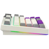 LORGAR Pro KBP70TKLW Wireless Belaidė Žaidimų Klaviatūra | Retro, Toxic Purple