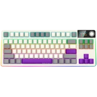 LORGAR Pro KBP70TKLW Wireless Belaidė Žaidimų Klaviatūra | Retro, Toxic Purple