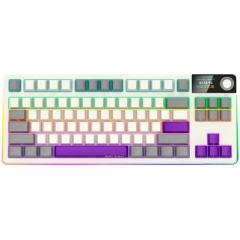 LORGAR Pro KBP70TKLW Wireless Belaidė Žaidimų Klaviatūra | Retro, Toxic Purple