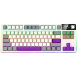LORGAR Pro KBP70TKLW Wireless Belaidė Žaidimų Klaviatūra | Retro, Toxic Purple