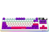 LORGAR Pro KBP70TKLW Wireless Belaidė Žaidimų Klaviatūra | White, Toxic Purple