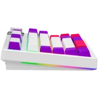 LORGAR Pro KBP70TKLW Wireless Belaidė Žaidimų Klaviatūra | White, Toxic Purple