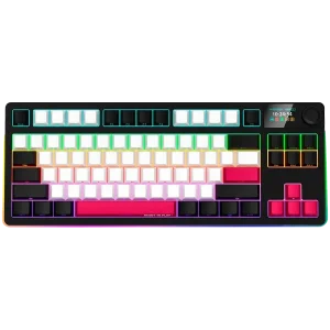 LORGAR Pro KBP70TKLW Wireless Belaidė Žaidimų Klaviatūra | Black, Toxic Purple