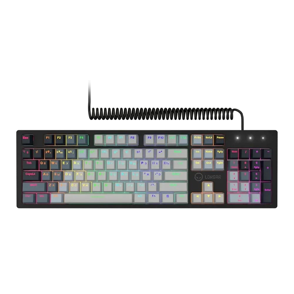 LORGAR Advanced Azar 514 Žaidimų Klaviatūra | RU, White, Dream