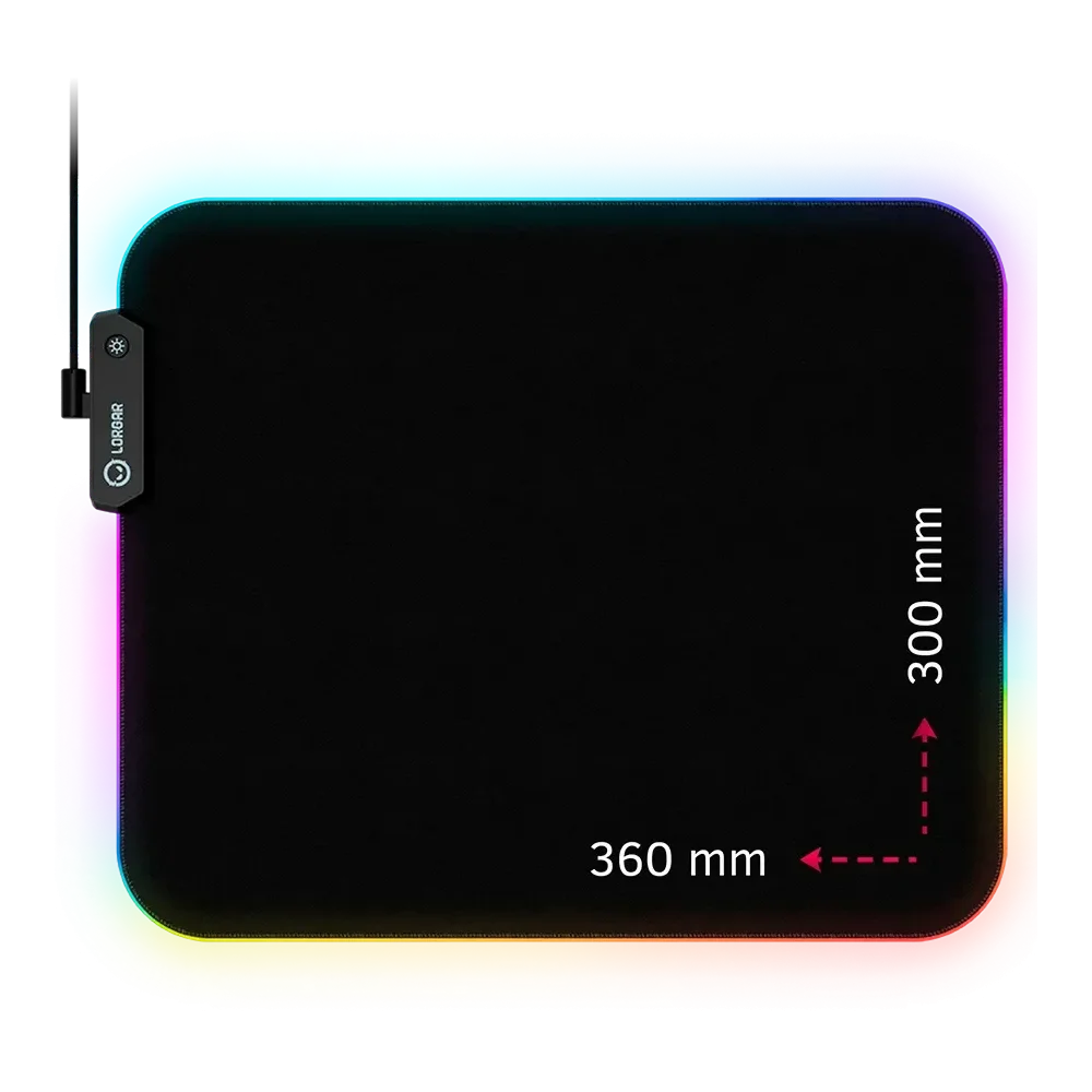 LORGAR Steller 913 Pelės Kilimėlis | Black, RGB
