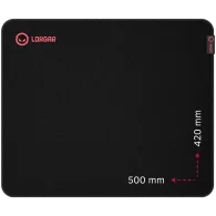 LORGAR Main 325 Pelės Kilimėlis | Black, Red