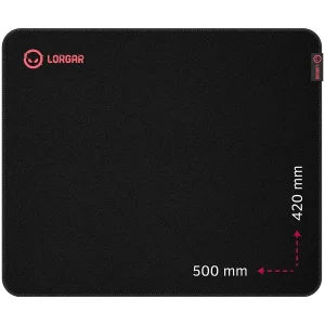 LORGAR Main 325 Pelės Kilimėlis | Black, Red