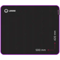 LORGAR Main 325 Pelės Kilimėlis | Black / Purple
