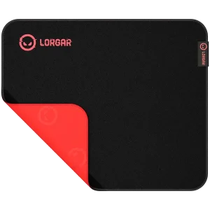LORGAR Main 323 Pelės Kilimėlis | Black / Red