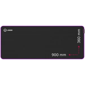 LORGAR Advanced Main 319 Pelės Kilimėlis | Black / Purple