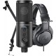 Komplektas: Audio-Technica CREATOR PACK ATR2500x-USB + ATH-M20x + Laikiklis