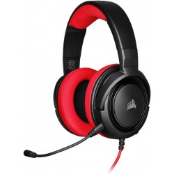 Corsair Gaming HS35 V2 Red (Raudonos) Žaidimų Ausinės