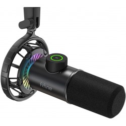 FIFINE K658 RGB Black (Juodas) Dinaminis Mikrofonas