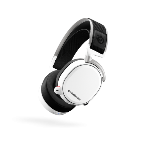 Bevielės Žaidimų Ausinės SteelSeries Arctis Pro Wireless White (Baltos) (Wireless 2.4G + Bluetooth 4.1)