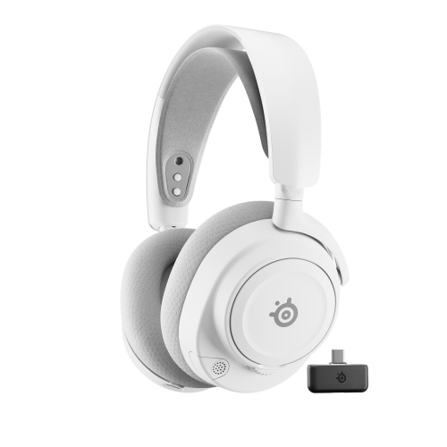 SteelSeries Arctis Nova 7 Wireless Gen 2 White (Baltos) Belaidės Žaidimų Ausinės