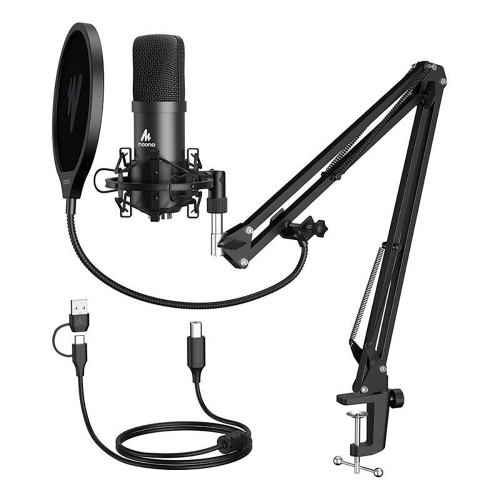 maono A04E USB Condenser Microphone Black (Juodas) Kondensatorinis Mikrofonas