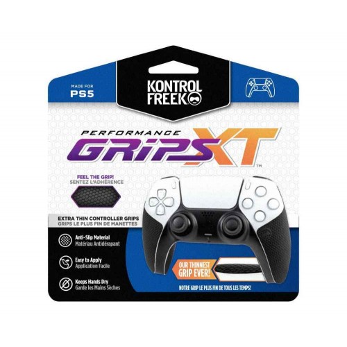 KontrolFreek Grips XT (Extra-Thin) Black PS5 Rinkinys