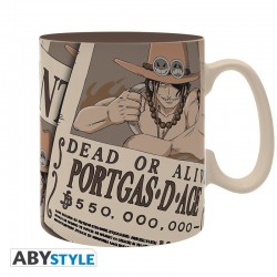 ONE PIECE - Mug (460 ml) Ace Wanted - Puodelis