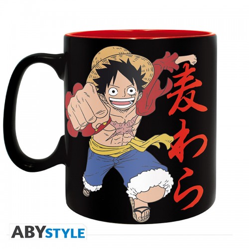 ONE PIECE - Mug (460 ml) Luffy & Skull - Puodelis ONE PIECE - Mug (460 ml) Luffy & Skull - Puodelis