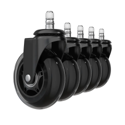 DXRacer Rollerblade Wheels - Black (Juodi) Guminiai Ratukai