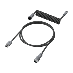 HyperX Coiled Cable - USB Type-C - Gray (Pilkas) Klaviatūros Laidas
