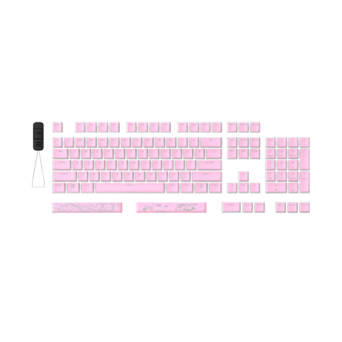 HyperX Pudding Double Shot PBT Full Keycap Set | Pink