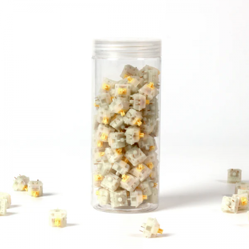 Gateron Milky Yellow Switch (110 vnt.) Klaviatūros Mygtukai