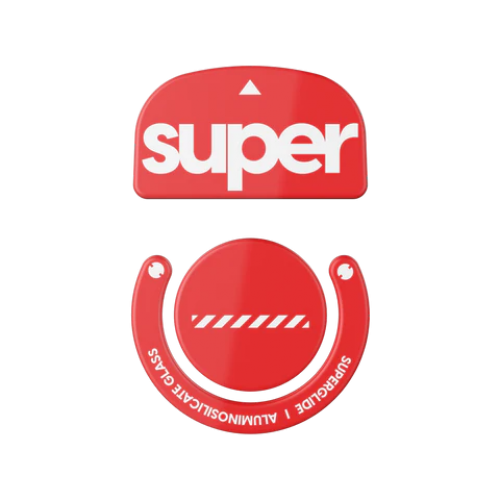 Superglide 2 (Type-C) Glass Skates Logitech G Pro X Superlight 1 Red (Raudoni) Pakaitiniai Mouse Feet