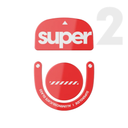 Superglide 2 (Type-C) Glass Skates Logitech G Pro X Superlight 2 Red (Raudoni) Pakaitiniai Mouse Feet