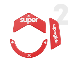 Superglide 2 (Type-C) Glass Skates Logitech G502 X Red (Raudoni) Pakaitiniai Mouse Feet