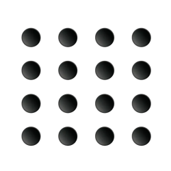 Pulsar UHMW-PE Dots Skate Black (⌀6.6mm x 16pcs.) (Juodi) Pakaitiniai Mouse Feet