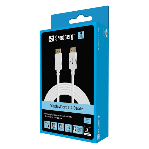 SANDBERG Cable 8K60Hz 2m DisplayPort 1.4 Laidas SANDBERG Cable 8K60Hz 2m DisplayPort 1.4 Laidas