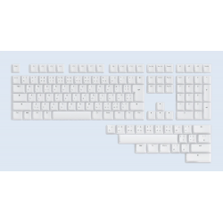 Wooting Dye-sub PBT Keycap Set | White with Kana
