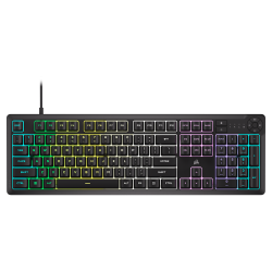 Corsair Gaming K55 CORE - US layout - Membrane - Black (Juoda) Membraninė Žaidimų Klaviatūra