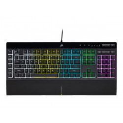 Corsair Gaming K55 PRO - US layout - Membrane - Black (Juoda) Membraninė Žaidimų Klaviatūra