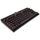 Žaidimų Klaviatūra Corsair Gaming K63 Red LED - US layout - Cherry MX Red Switches