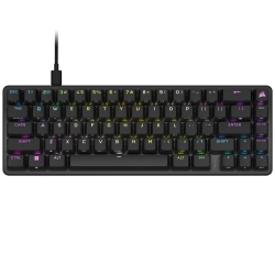 Corsair Gaming K65 PRO MINI - US layout - OPX Optical Switches - Black (Juoda) Mechaninė Žaidimų Klaviatūra