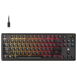 Corsair Gaming K70 CORE TKL - US layout - MLX Linear Switches - Black (Juoda) Mechaninė Žaidimų Klaviatūra