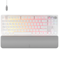 Corsair Gaming K70 PRO TKL HE - US layout - MGX Magnetic Switches - White (Balta) Magnetinė Žaidimų Klaviatūra