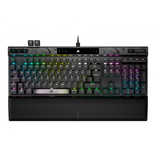 Corsair Gaming K70 MAX RGB - US layout - MGX Magnetic Switches - Black (Juoda) Magnetinė Žaidimų Klaviatūra 