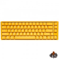 Žaidimų Klaviatūra Ducky One 3 Yellow (Geltona) SF - US layout - RGB - Cherry MX Brown Switches