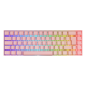 Belaidė Žaidimų Klaviatūra Deltaco Mini PK95R - UK Layout - Red Switches - Pink (Rožinė)