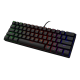 Deltaco Mini DK430 RGB - US Layout - Red Switches - Black (Juoda) Mechaninė Žaidimų Klaviatūra