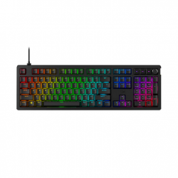 HyperX Alloy Rise - US layout - HX Red Linear Switches - Black (Juoda) Mechaninė Žaidimų Klaviatūra