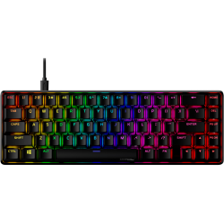 HyperX Alloy Origins 65 - US layout - HX Red Linear Switches - Black (Juoda) Mechaninė Žaidimų Klaviatūra 