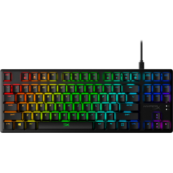 HyperX Alloy Origins Core TKL - US layout - HX Red Switches - Black (Juoda) Mechaninė Žaidimų Klaviatūra